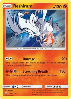 Reshiram 14/73 · Légendes Brillantes