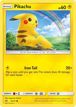 Pikachu 28/73 · Légendes Brillantes