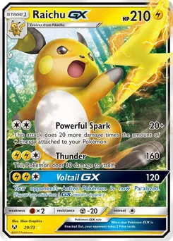 Raichu GX 29/73 · Légendes Brillantes
