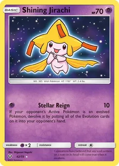 Jirachi Brillant 42/73 · Légendes Brillantes