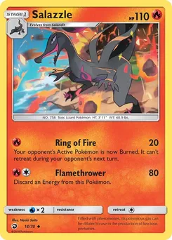 Salazzle 14/70 · Dragon Majesty